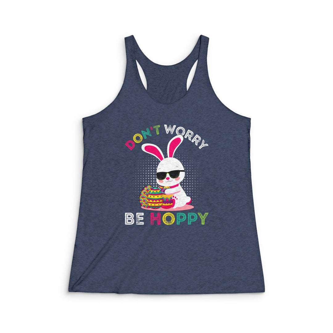 Don't Worry Be Hoppy - Women's Tri-Blend Racerback Tank
