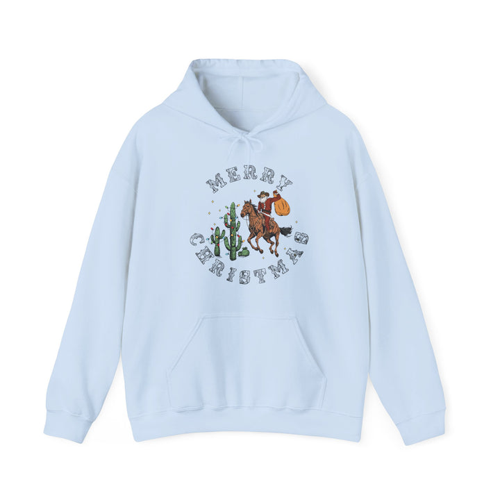 Merry Christmas Cowboy Santa - Unisex Heavy Blend™ Hooded Sweatshirt