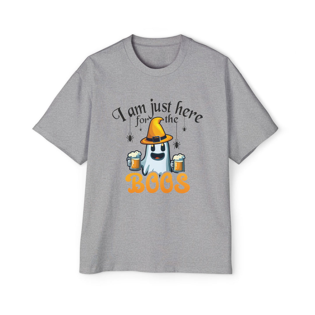 Here For The Boos - Men's Heavy Oversized Tee