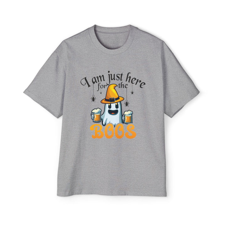 Here For The Boos - Men's Heavy Oversized Tee