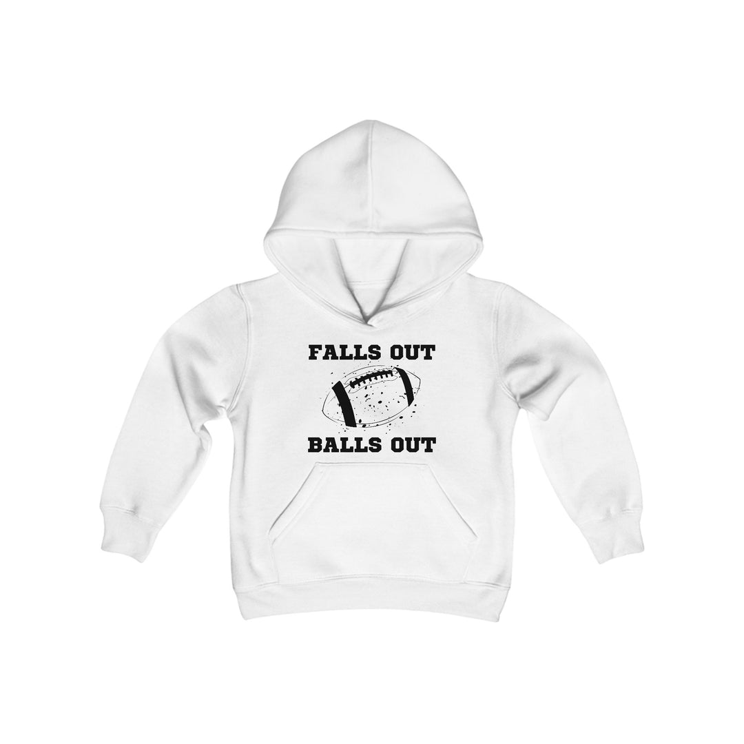 Falls Out Balls Out - Youth Heavy Blend Hooded Sweatshirt