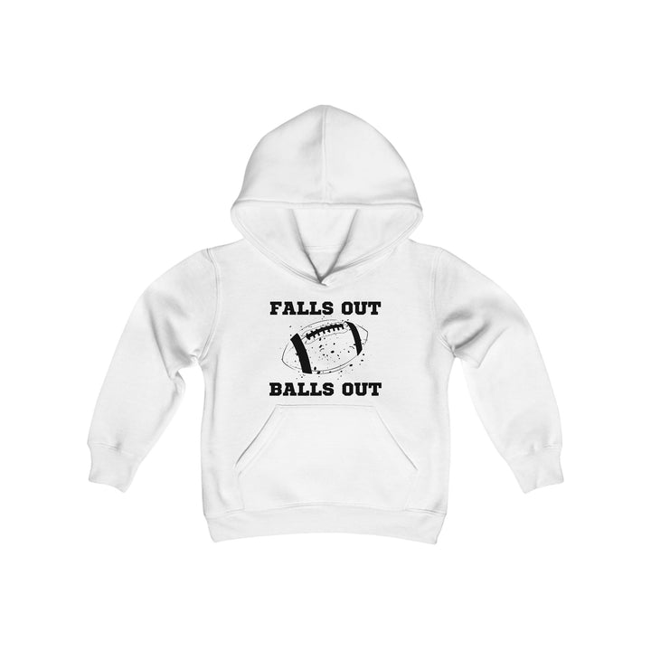 Falls Out Balls Out - Youth Heavy Blend Hooded Sweatshirt