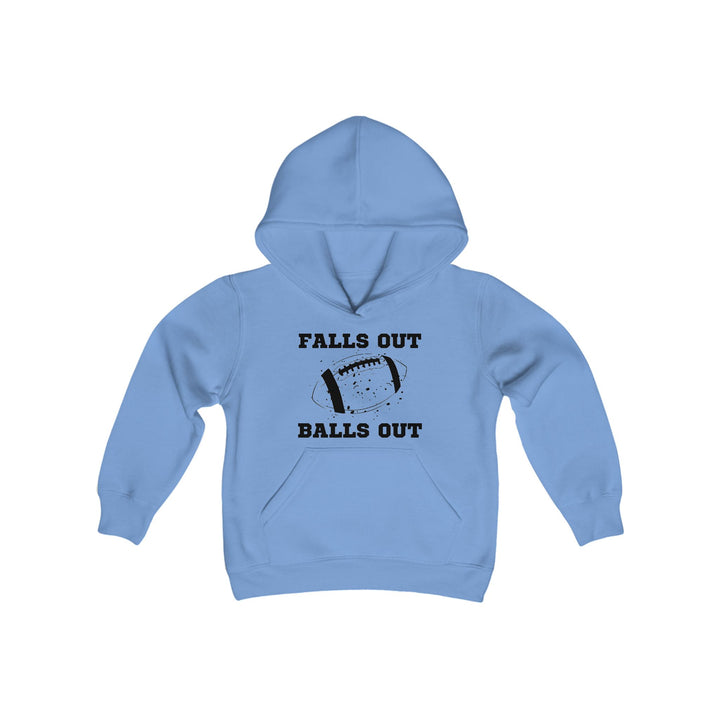 Falls Out Balls Out - Youth Heavy Blend Hooded Sweatshirt