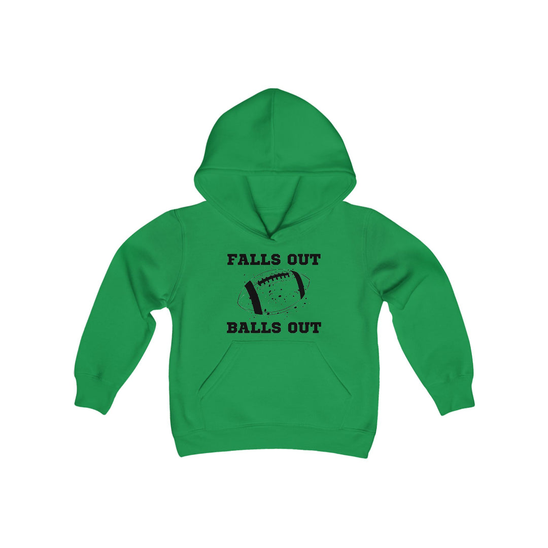 Falls Out Balls Out - Youth Heavy Blend Hooded Sweatshirt