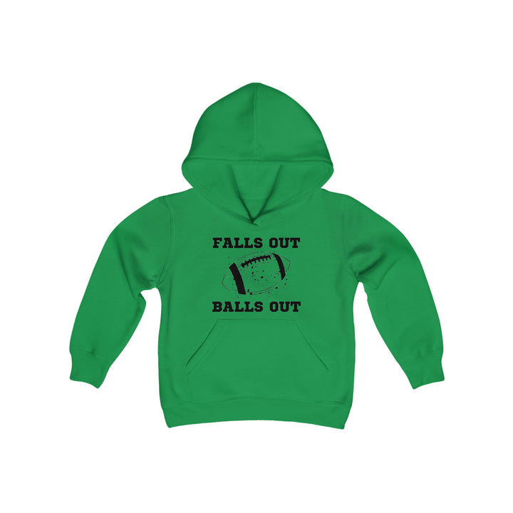 Falls Out Balls Out - Youth Heavy Blend Hooded Sweatshirt