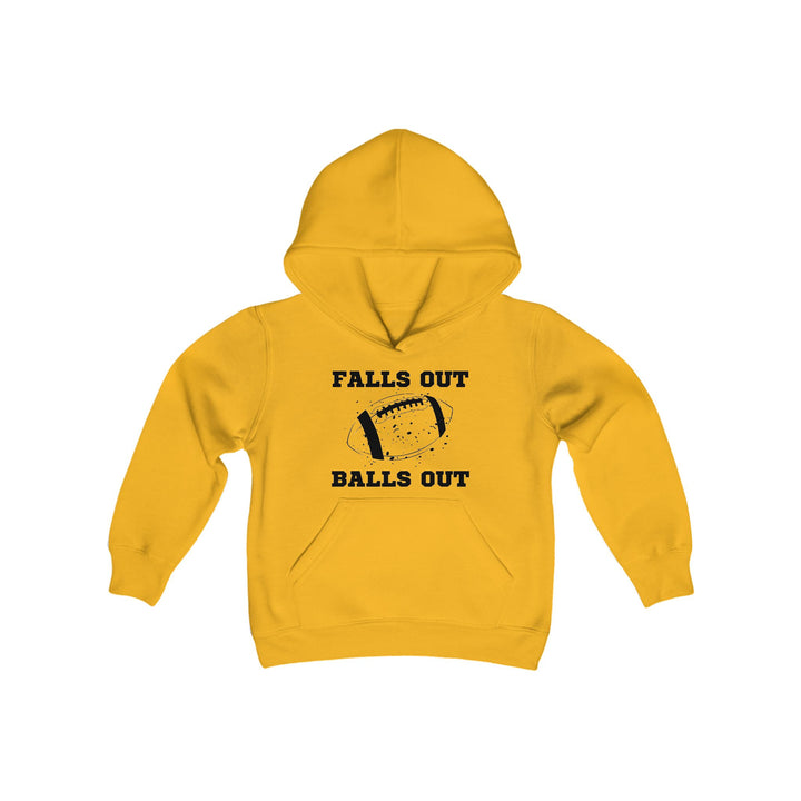 Falls Out Balls Out - Youth Heavy Blend Hooded Sweatshirt