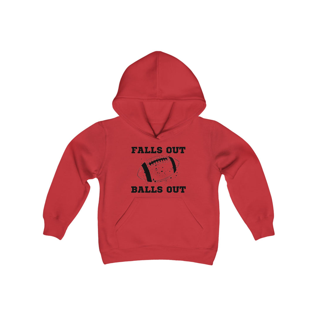 Falls Out Balls Out - Youth Heavy Blend Hooded Sweatshirt