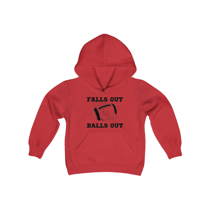 Falls Out Balls Out - Youth Heavy Blend Hooded Sweatshirt