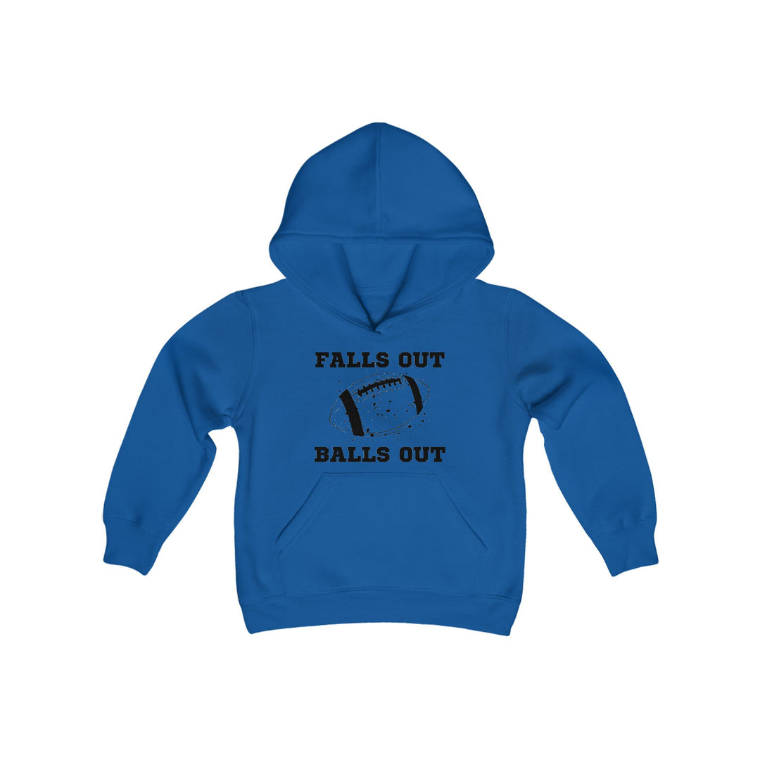 Falls Out Balls Out - Youth Heavy Blend Hooded Sweatshirt