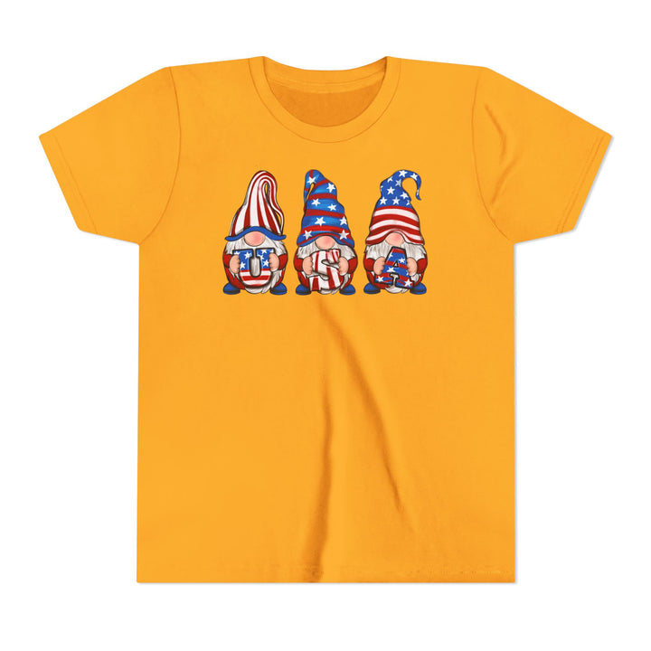 4th Of July Gnomes - Youth Short Sleeve Tee