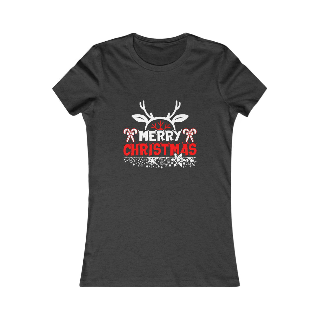 Merry Christmas Antlers - Women's Favorite Tee