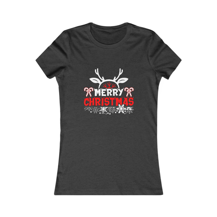 Merry Christmas Antlers - Women's Favorite Tee