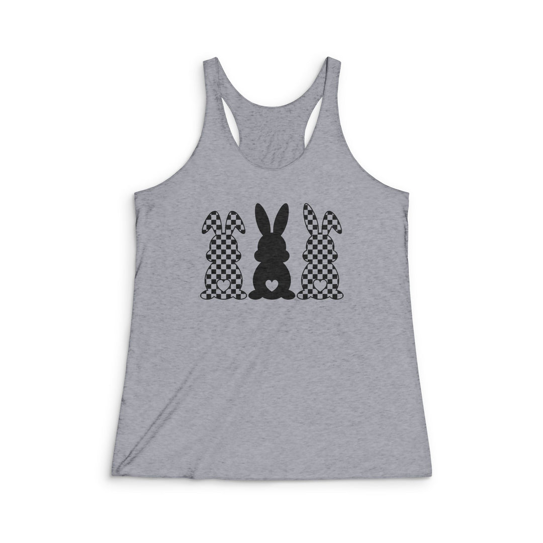 Heart Bunny - Women's Tri-Blend Racerback Tank