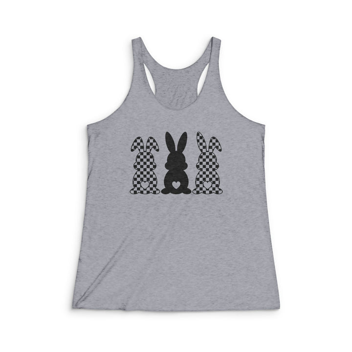 Heart Bunny - Women's Tri-Blend Racerback Tank