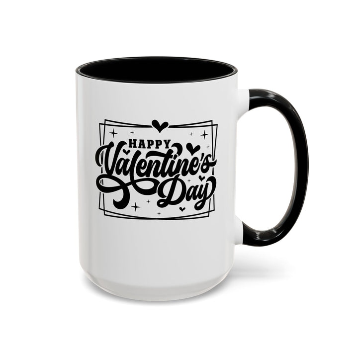 Happy Valentine's Day W/Hearts - Accent Coffee Mug (11, 15oz)