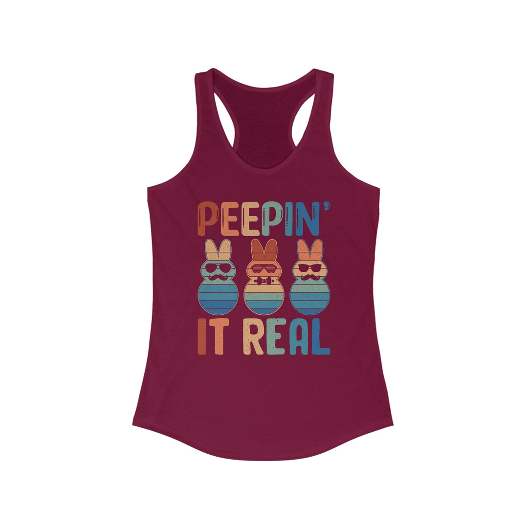 Peepin It Real - Women's Ideal Racerback Tank