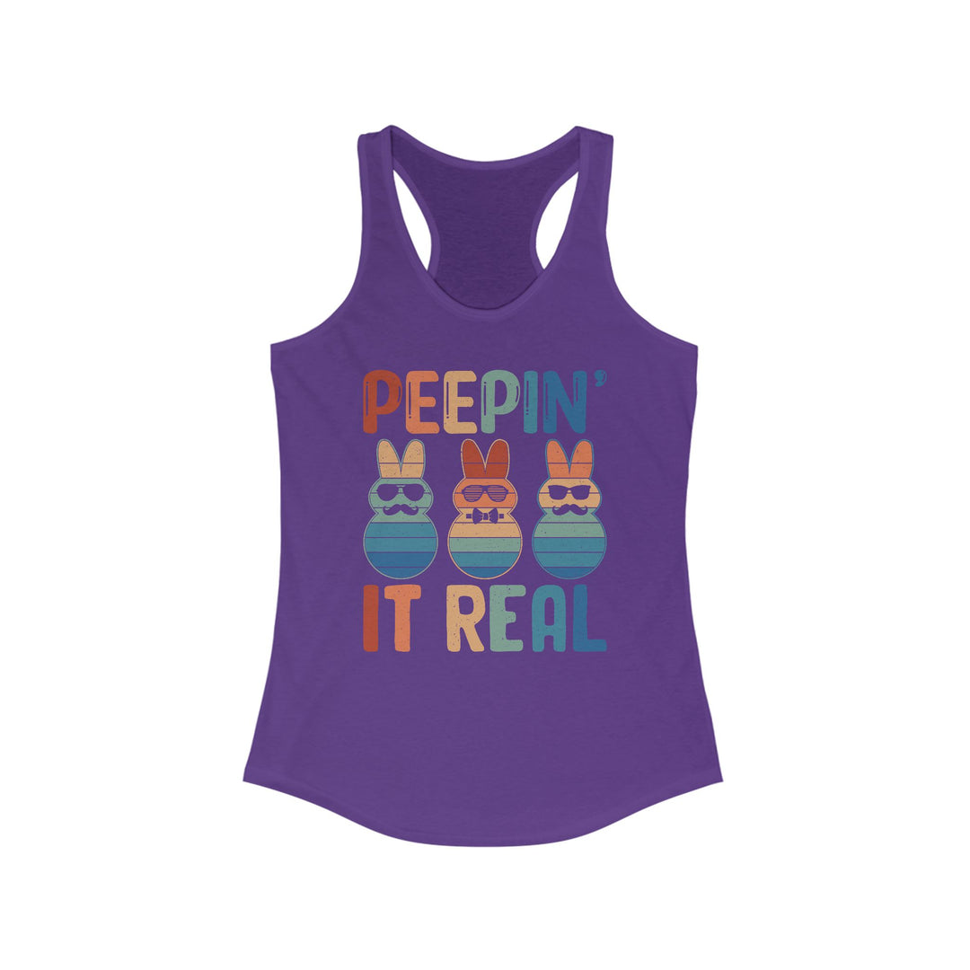 Peepin It Real - Women's Ideal Racerback Tank