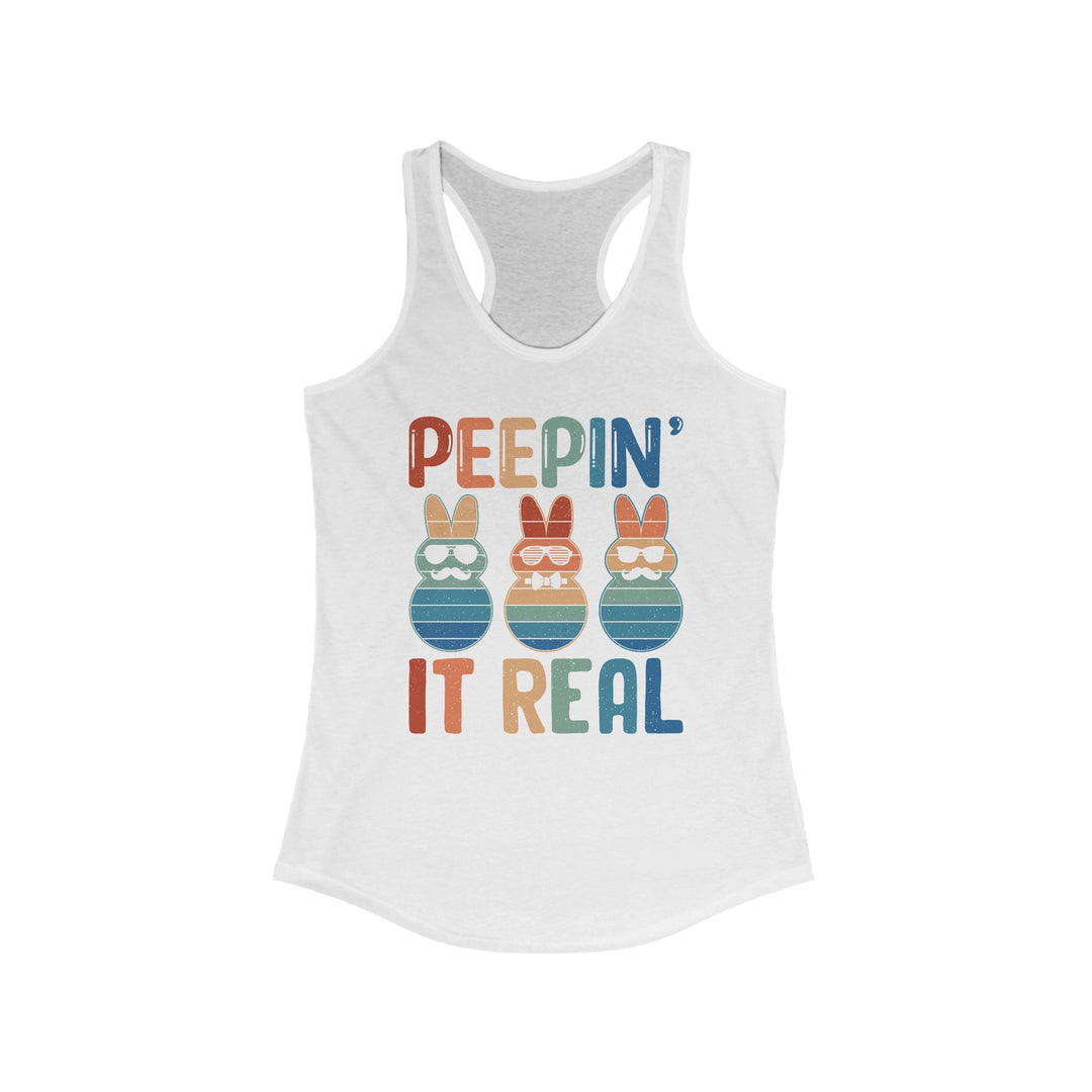 Peepin It Real - Women's Ideal Racerback Tank