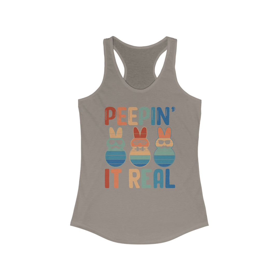 Peepin It Real - Women's Ideal Racerback Tank