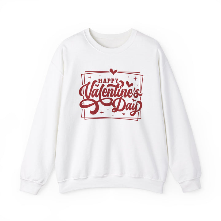 Happy Valentine's Day W/Hearts - Unisex Heavy Blend™ Crewneck Sweatshirt