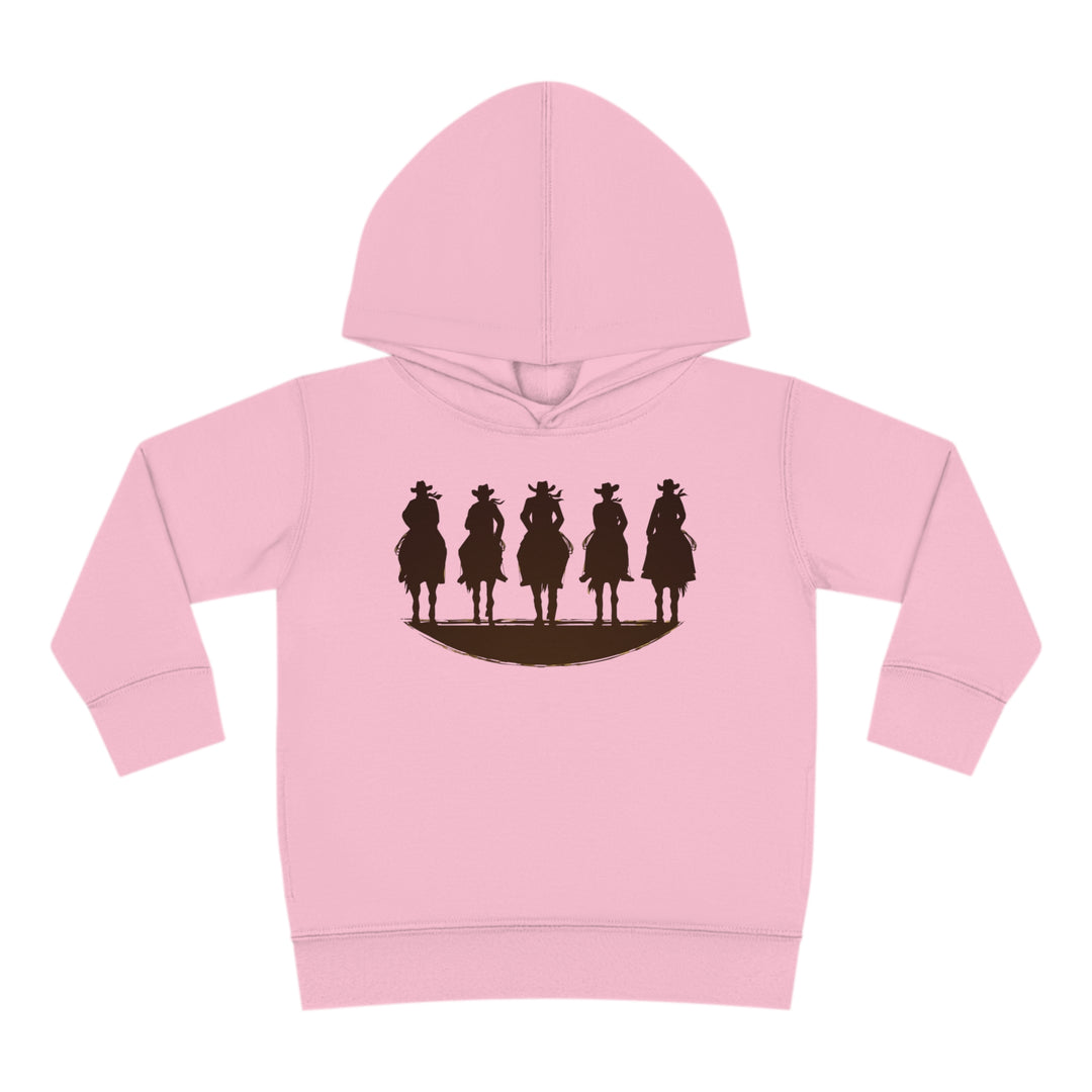 Cowboy Silhouette - Toddler Pullover Fleece Hoodie