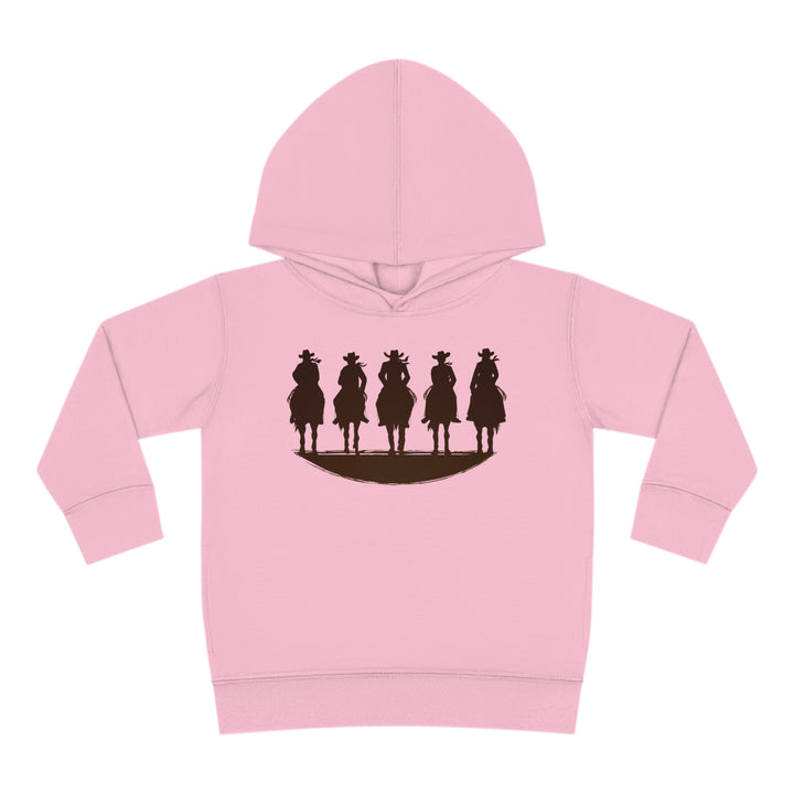 Cowboy Silhouette - Toddler Pullover Fleece Hoodie