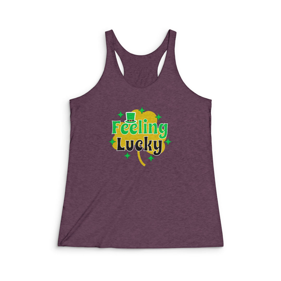 Feeling Lucky - Women's Tri-Blend Racerback Tank