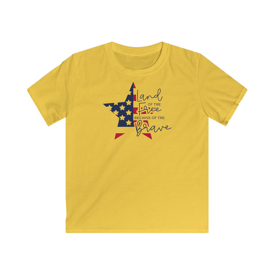 Land Of The Free - Kids Softstyle Tee