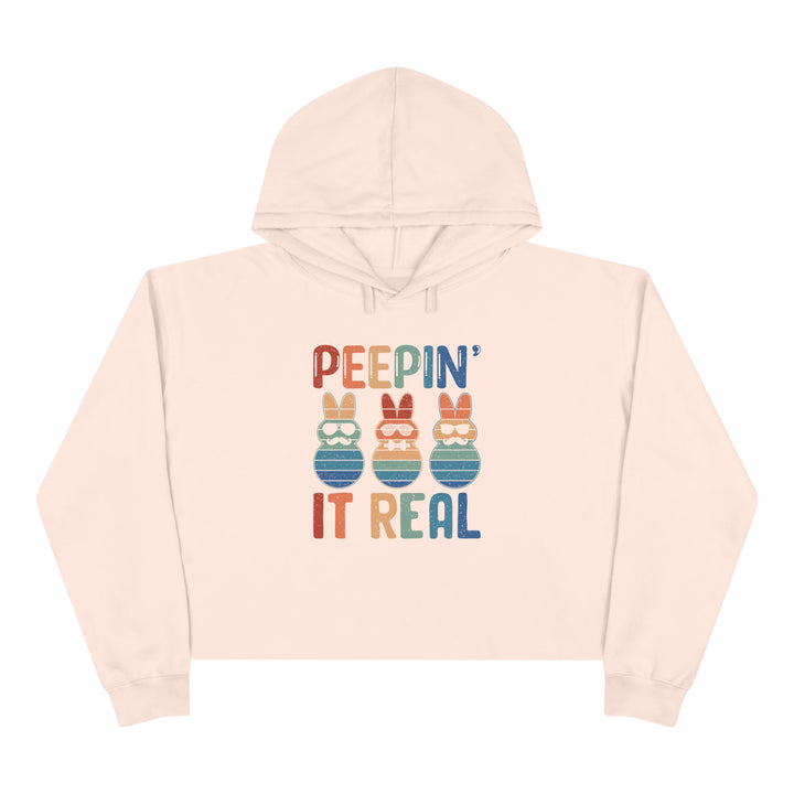 Peepin It Real - Crop Hoodie