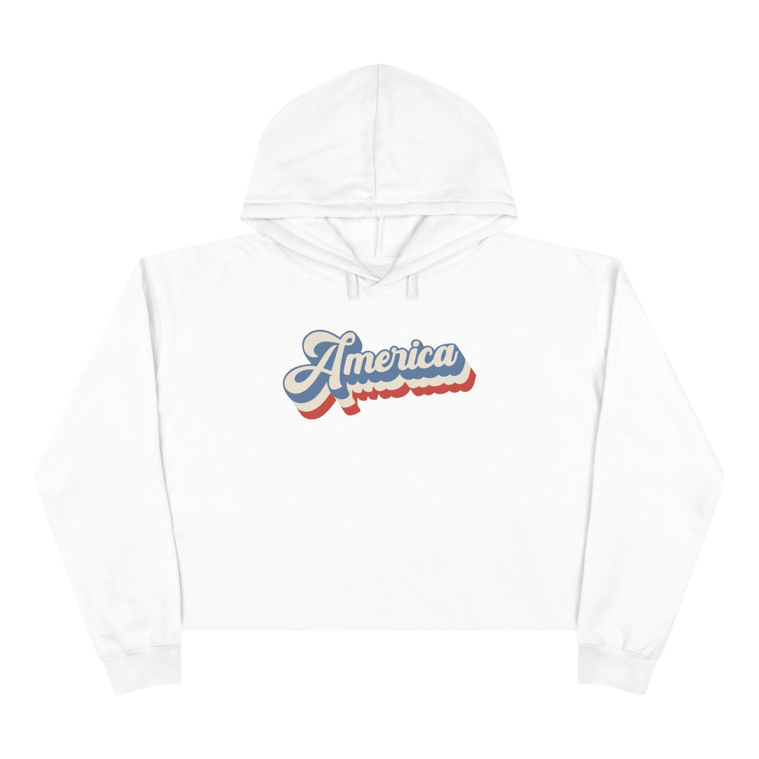 Retro America - Crop Hoodie