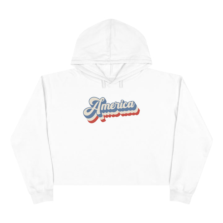 Retro America - Crop Hoodie