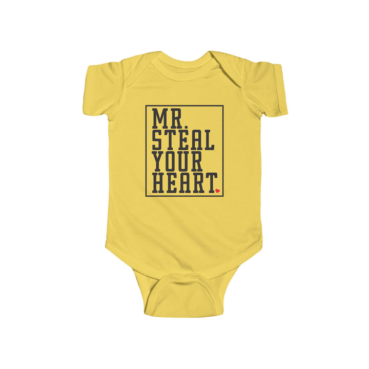 Mr. Steal Your Heart - Infant Fine Jersey Bodysuit