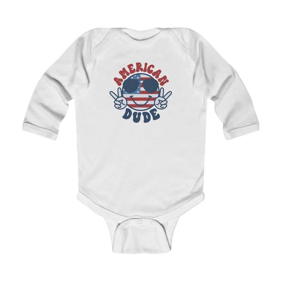 American Dude - Infant Long Sleeve Bodysuit