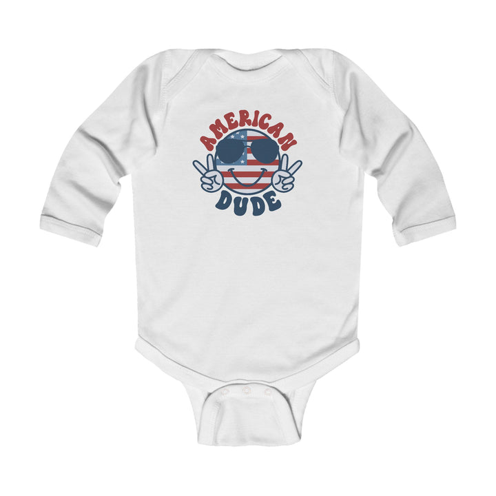 American Dude - Infant Long Sleeve Bodysuit