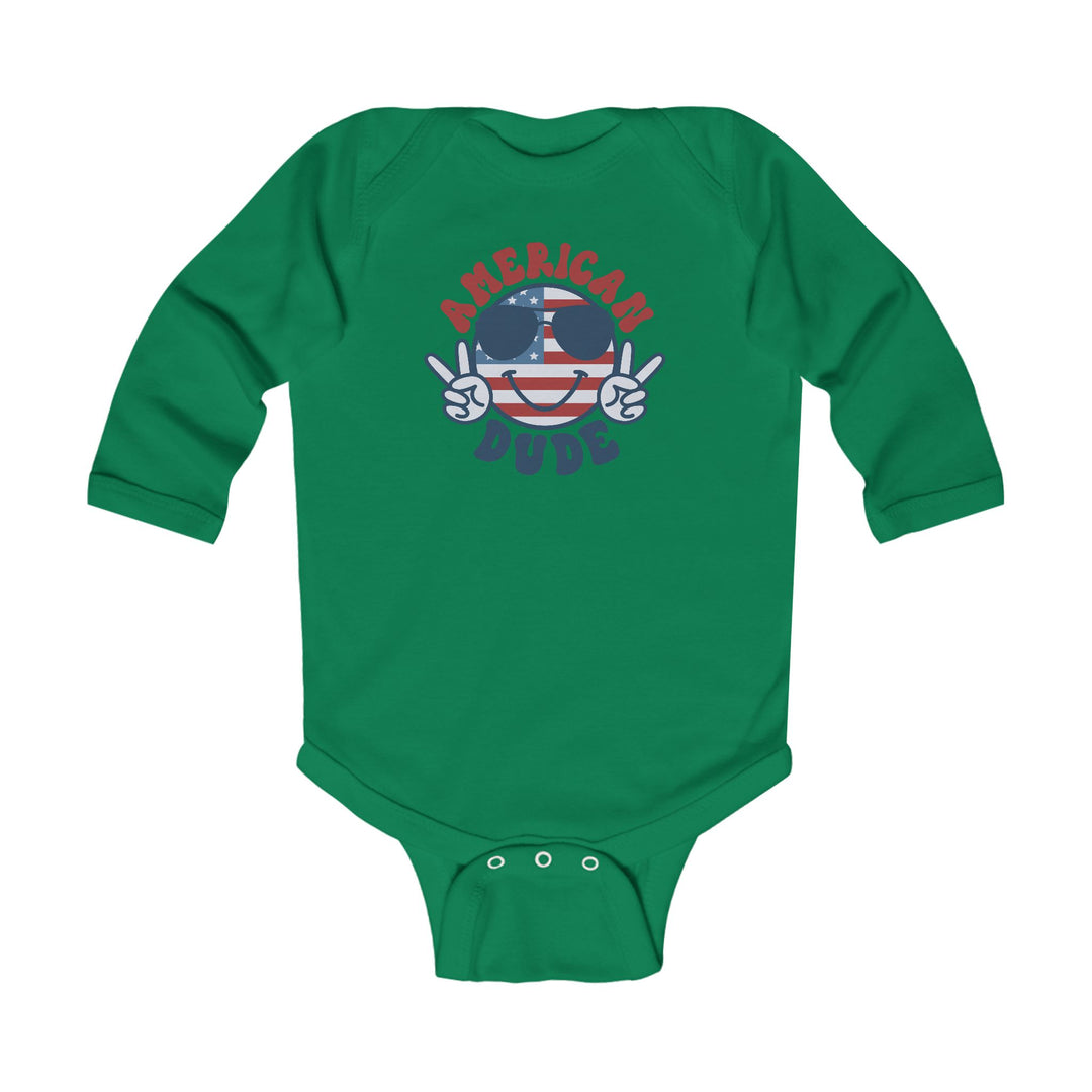American Dude - Infant Long Sleeve Bodysuit