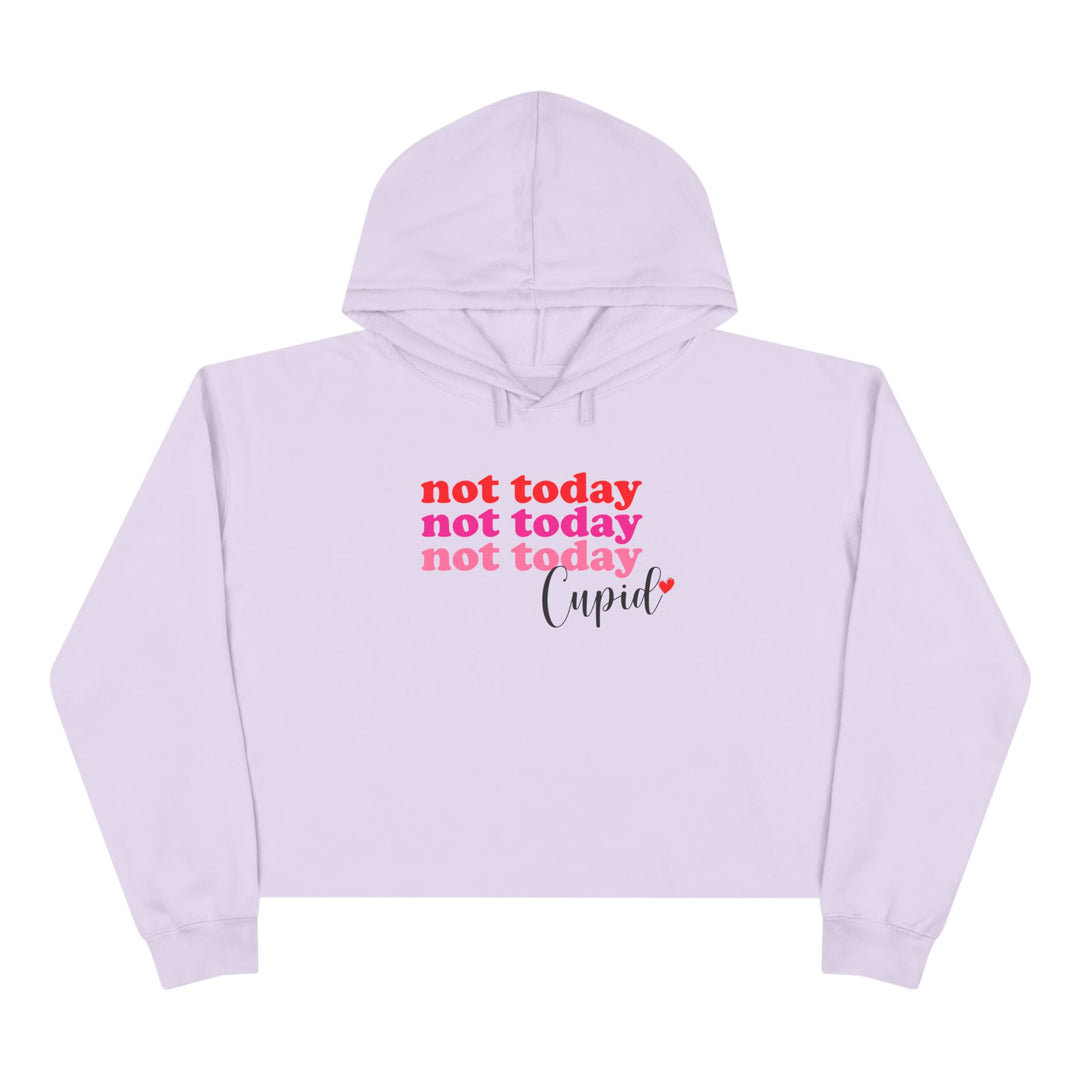 Not Today Cupid - Crop Hoodie