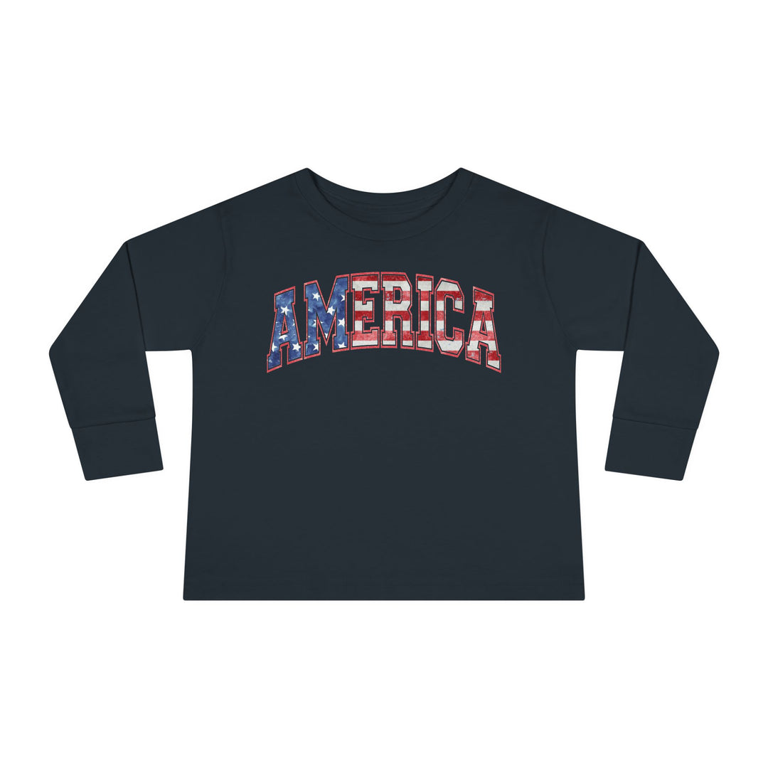 America - Toddler Long Sleeve Tee