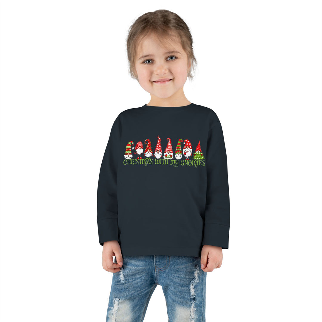 Christmas With My Gnomies - Toddler Long Sleeve Tee