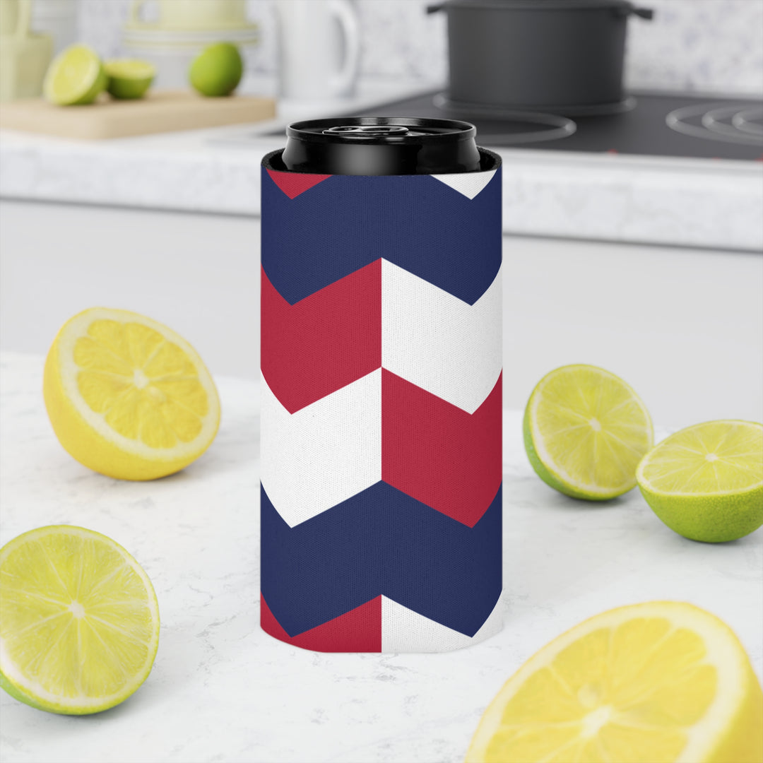 Patriotic Abstract - Can Cooler