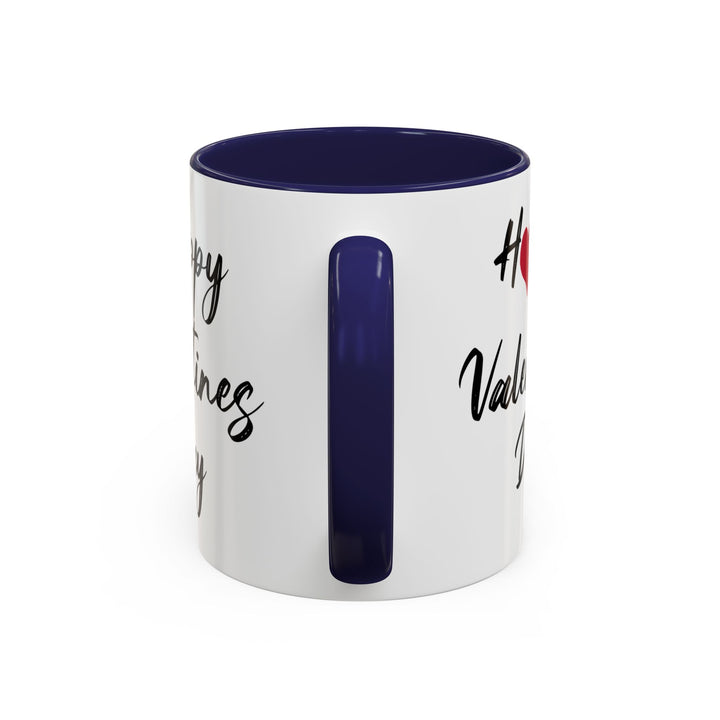 Happy Valentines Day - Accent Coffee Mug (11, 15oz)