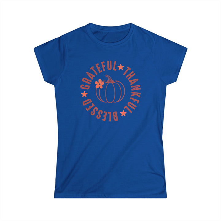 Grateful Thankful Blessed - Women's Softstyle Tee