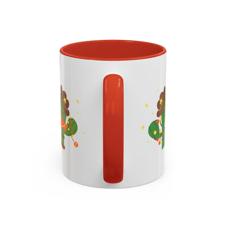 Merry Christmas Cactus -  Accent Coffee Mug (11, 15oz)