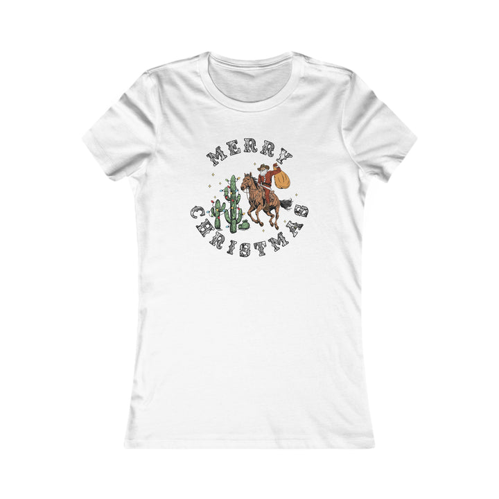 Merry Christmas Cowboy Santa - Women's Favorite Tee