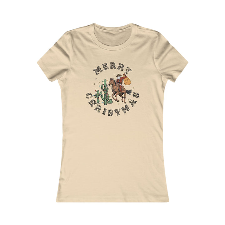 Merry Christmas Cowboy Santa - Women's Favorite Tee