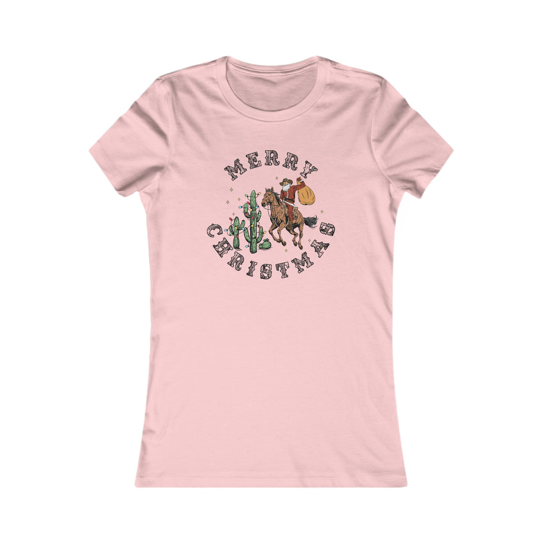 Merry Christmas Cowboy Santa - Women's Favorite Tee