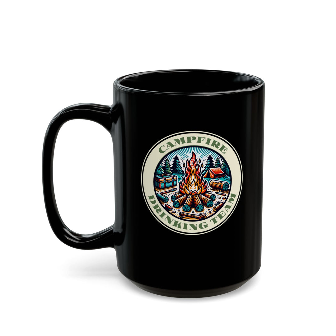 Campfire Drinking Team - Black Mug (11oz, 15oz)