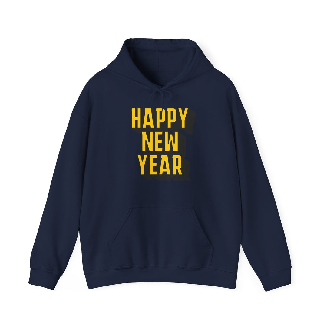 Block Happy New Year - Unisex Heavy Blend™ Hooded Sweatshirt