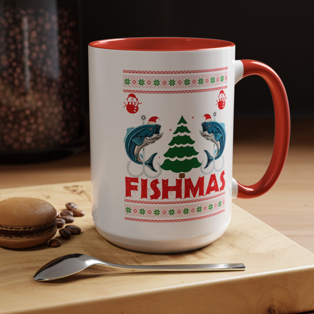 Merry Fishmas - Accent Coffee Mug (11, 15oz)