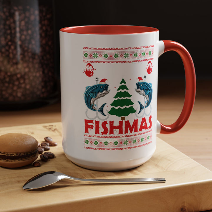Merry Fishmas - Accent Coffee Mug (11, 15oz)