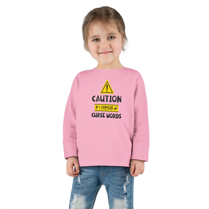 Caution - Toddler Long Sleeve Tee